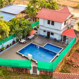 Kamal Villa By 3 seasons villas & resorts Nestled in nature, featuring a Private Swimming pool & cozy lawn, hotell i Achra