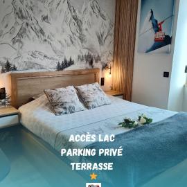 Sublime Studio proche du lac avec parking privé
