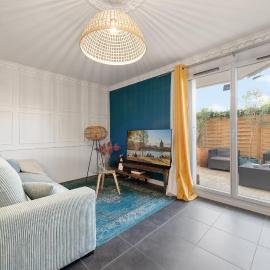 T2 Havre de paix avec Bureau & Wifi - Parking privé - Piscine & Salle sport communs