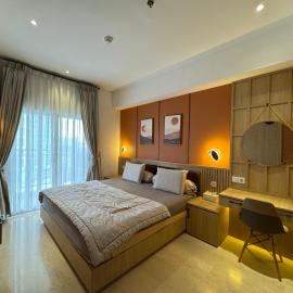 Apartment Podomoro Medan Tower Empire - Japandi Style - 2BR Family Suite 3 beds - 87m