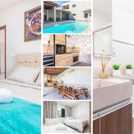 Casa de Praia com Piscina, 4 Suítes, area gourmet e garagem 3 carros, 800 mtrs da praia internet 700 mbps, condomínio privado com pista de skate , quadra de futevôlei , campos e quadras de futebol!