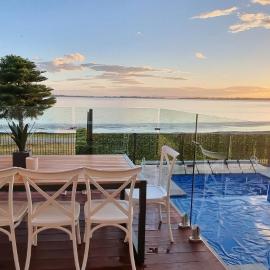 Waterfront Sunset Getaway Pool