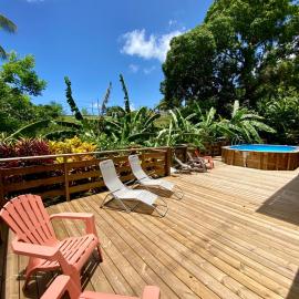 Ti family nature gite studio - Bas de villa - Jacuzzi privé - Piscine partagée