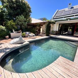 Garden oasis in the village