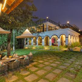 SaffronStays Dew Drops - 5BR pet-friendly villa with pool, gym, gazebo & Kikvi River views in Karjat