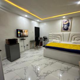 Spacious and luxurious studio apartment in OguduGRA , 15 mins to the Airport, hotel in Lagos