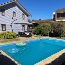 Dichato में, होटल Cabaña con tinaja - piscina privada - estufa - cerca de playa