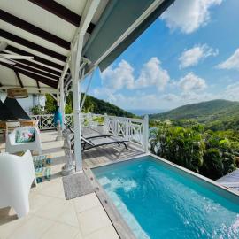 Villa Douceur Tropicale Sainte Luce vue mer