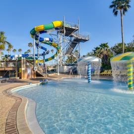 Waterfront Condo w/ Water Park, Walk to the Beach!