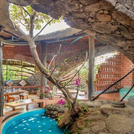 SaffronStays Terracotta Trails - 2BR eco-luxury villa with earthy design, pool, open lawns & sustainable living in Wada