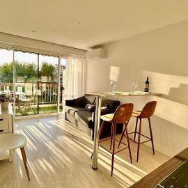 1-bedroom apartment 50 m from the beach with terrace swimming pool AC