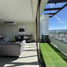 Penthouse with Volcano Views & Top Amenities - AC, Gym, Lounge, Patio, Workspace