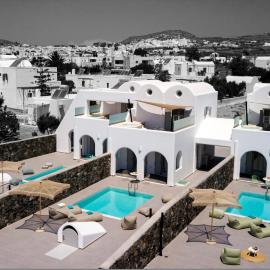 Modern Dome Homes Of Santorini, hotel en Perissa