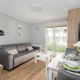 Jasny & Elegancki Apartament typu Studio z Tarasem by Noclegi Renters