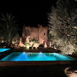 Villa kasbah de luxe, piscine et jacuzzi chauffés, jardin tropical, hotel a Marràqueix