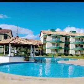 Flat no Village das Águas Resort ao lado do Parque Aquático Aldeia das Águas