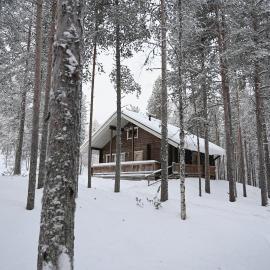 Holiday Cabin Aurora River inc Wilderness Sauna, hotel a Levi