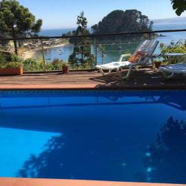 Casa y vista maravillosa, con piscina Coliumo Tomé, hotel u gradu Tome
