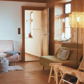 Alpen Lounge Leitzachtal - große urige Wohnung mit Dachterasse und Bergblick