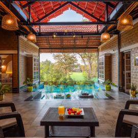 StayVista's Lumos Paradise - Villa with Infinity Pool, Terrace, Expansive Lawn & Gazebo