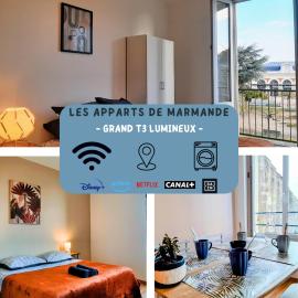 Grand T3 Lumineux - Balcon - 2 chambres - idéal familles & pros