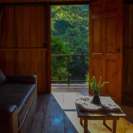 Cabaña el Chapuzón montaña y rio, lugar fresco, hotel en Cedral