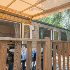 Mobil home 3 ch 6 pers Camping Mayotte, hotel din Biscarrosse