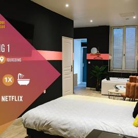 Capstay Point central ch1 - Balneo - Netflix, Hotel in Tourcoing