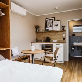 Moderne Tiny Houses am Weingut