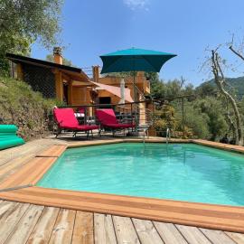 beautiful cottage with pool: 8 pers