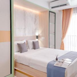 Homey and Comfort Stay Studio Apartment at Anwa Residence By Travelio