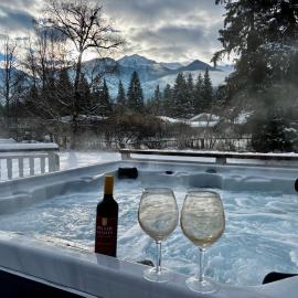 Amazing Views, Northern Lights, Stargazing Entire Guest Suite in Golden, BC Canada, hotel v Goldene