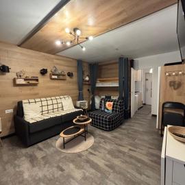 Studio cosy 5 personnes aux pieds des pistes.