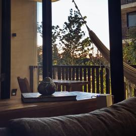 Artistic Loft Steps from the Beach with Pool View