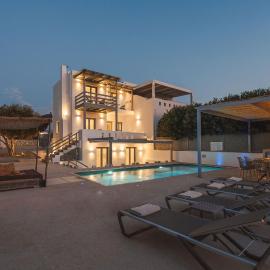 Cedar Forest Alyko Oceanfront 4BR Villa with Private Heated Pool & Beach Access