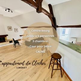 Centre-bourg, calme, familial, l'appart du Clocher, hotell i Limeray