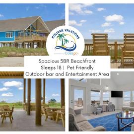 Spacious Beachfront 5BR with Gorgeous Ocean views - Blue Footed, hotel u gradu Bolivar Peninsula