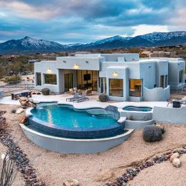 Mountain views swimming a private escape at Sonoran Serenity, hotel in Scottsdale