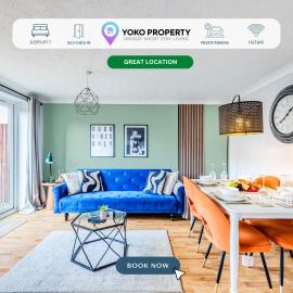 Tattenhoe House with Free Parking, Fast Wifi, Garden and Smart TV by Yoko Property, hotel in Milton Keynes