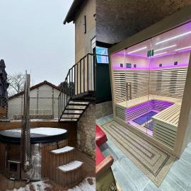 Maison bien-être avec bain nordique et sauna