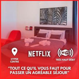 L'Hyper Centre - Netflix & Wifi - Literie Haut de Gamme - check-in 24H24 - GoodMarning