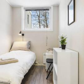 1-roms leiligheter med felles bad, stue og kjøkken, хотел в Стайнхер