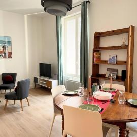 T3 pour 6 personnes à 300m de la Plage avec Place de Parking Privée