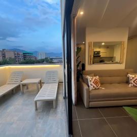 Loft con terraza amoblado Alamos Pereira