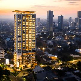 Stylish 2BR Apartment Vasa Suite Surabaya City Centre with Balcony by Le Ciel Hospitality, hotel di Surabaya