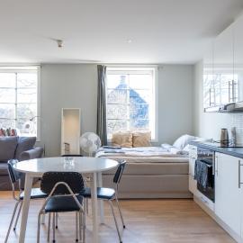 Bright and modern apartment on a quiet street