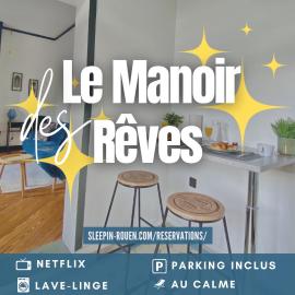 VOYAGE AU CALME à 10 Minutes du centre avec PARKING INCLUS et FIBRE, IDÉAL SOLO et PRO