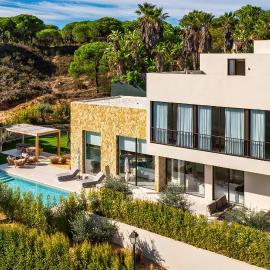 Luxury Villa In Quinta do Lago Private pool Rooftop Jacuzzi Office Game room ARKEO LUXURY
