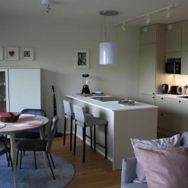 하민리나에 위치한 호텔 Air conditioned condo downtown with lake view