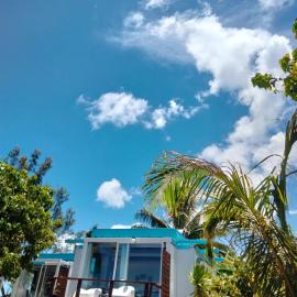 Bungalow les pieds ds l eau, La Maison Bleue – hotel w mieście Moorea